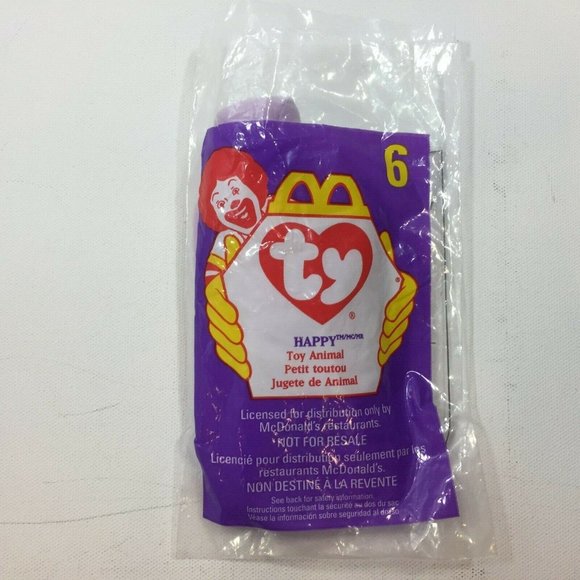 TY McDonalds Happy Meal Toy Beanie Baby Mini #6 #7 #8 #12 Mel Nuts Happy Peanut - Picture 5 of 10
